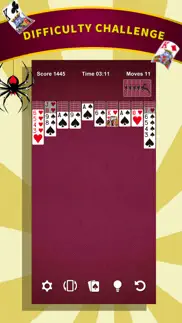 spider solitaire * card game iphone screenshot 2
