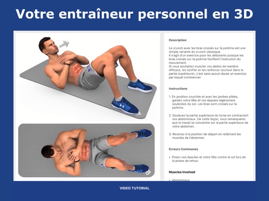 Screenshot #6 pour Exercices musculation abdos