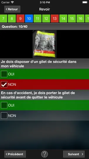 Capture d'écran de Quiz Code De La Route sur iPhone 5