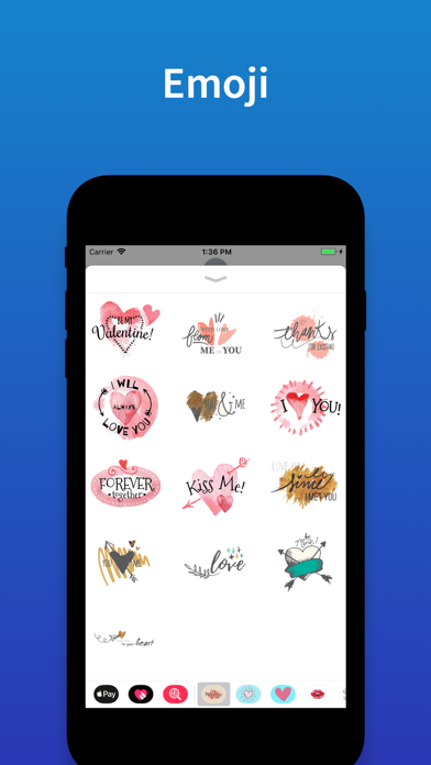 Stickers Happy Valentines Day Screenshot
