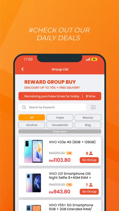 Sleek Shopping Screenshot