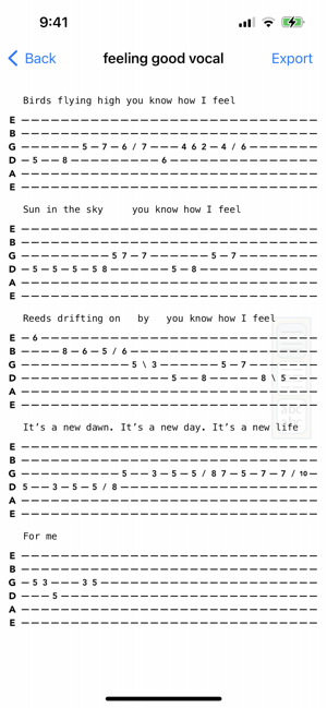 ‎Guitar Tab Maker Screenshot