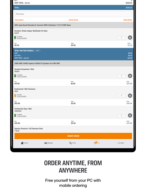 AutoZonePro Mobile iPad screenshot 5 - Business app