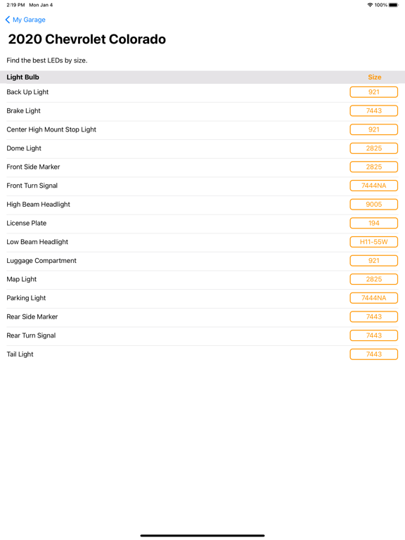 Screenshot #6 pour Auto Bulb Finder
