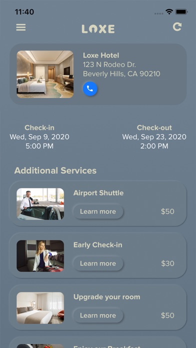 Loxe - Hotel Mobile Keys Screenshot