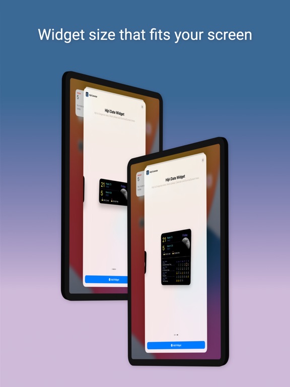Screenshot #5 pour Calendar & PrayTimes Widget