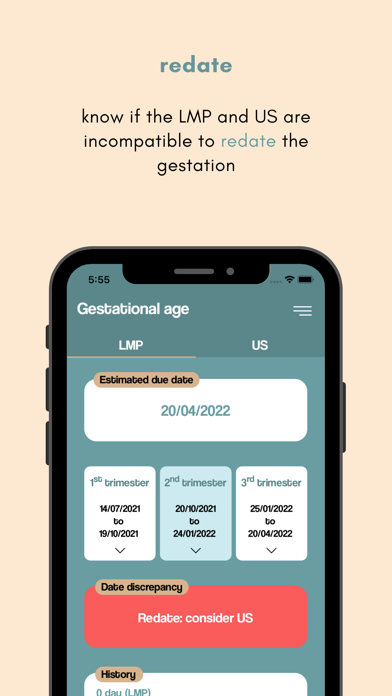 Pregnancy dating Screenshot
