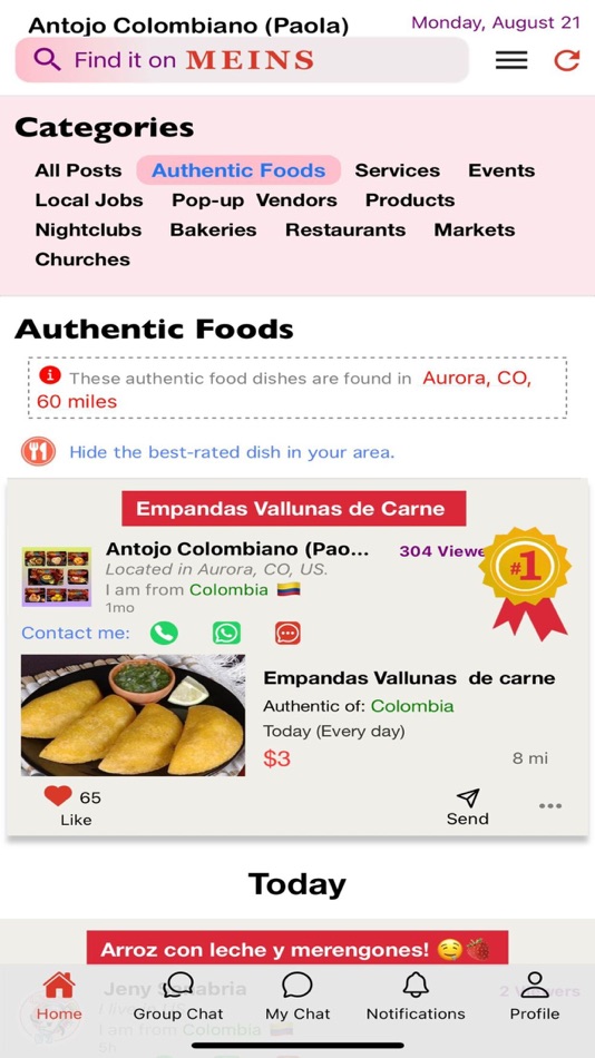 #4. MEINS: Your local network (iOS) Podle: MEINS Ltd.