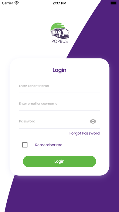PopBus App Screenshot