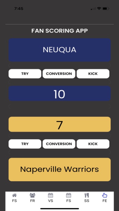 Neuqua Wildcats Rugby Fan App Screenshot