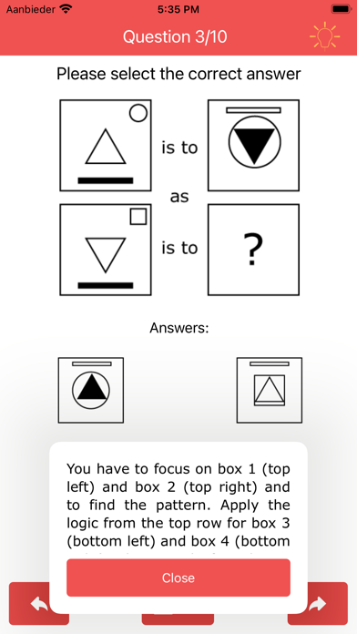 Abstract Reasoning Test Prep Screenshot