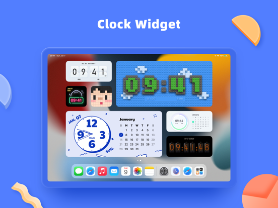 MD Clock - Time Clock Widget iPad app afbeelding 2