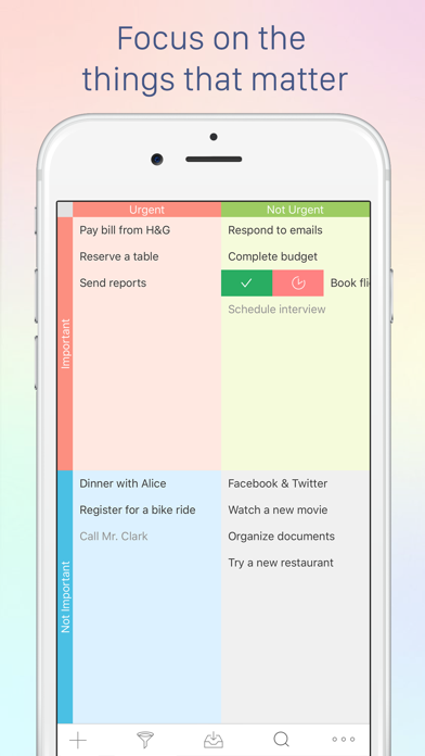Focus Matrix – Task Manager Screenshot