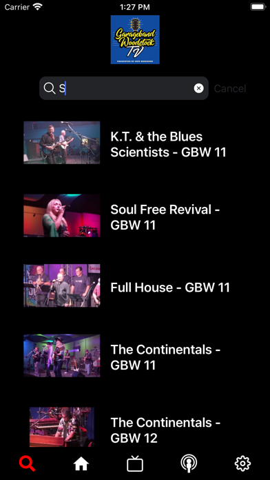 Garage-band Woodstock TV Screenshot