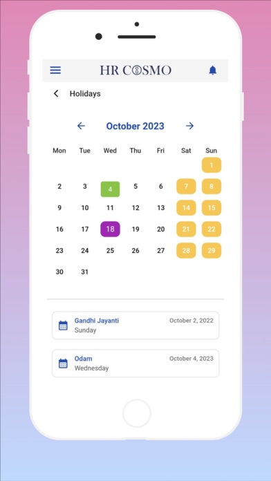 HR COSMO EMPLOYEE Screenshot