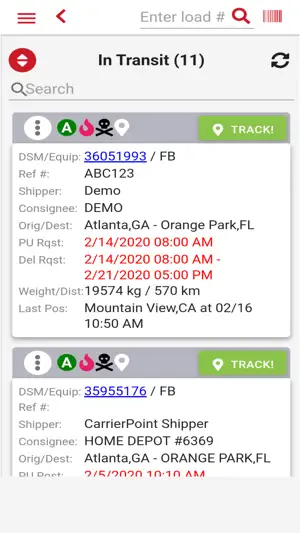 CarrierPoint TMS screenshot 1