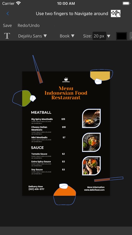 Menu Maker & Designer