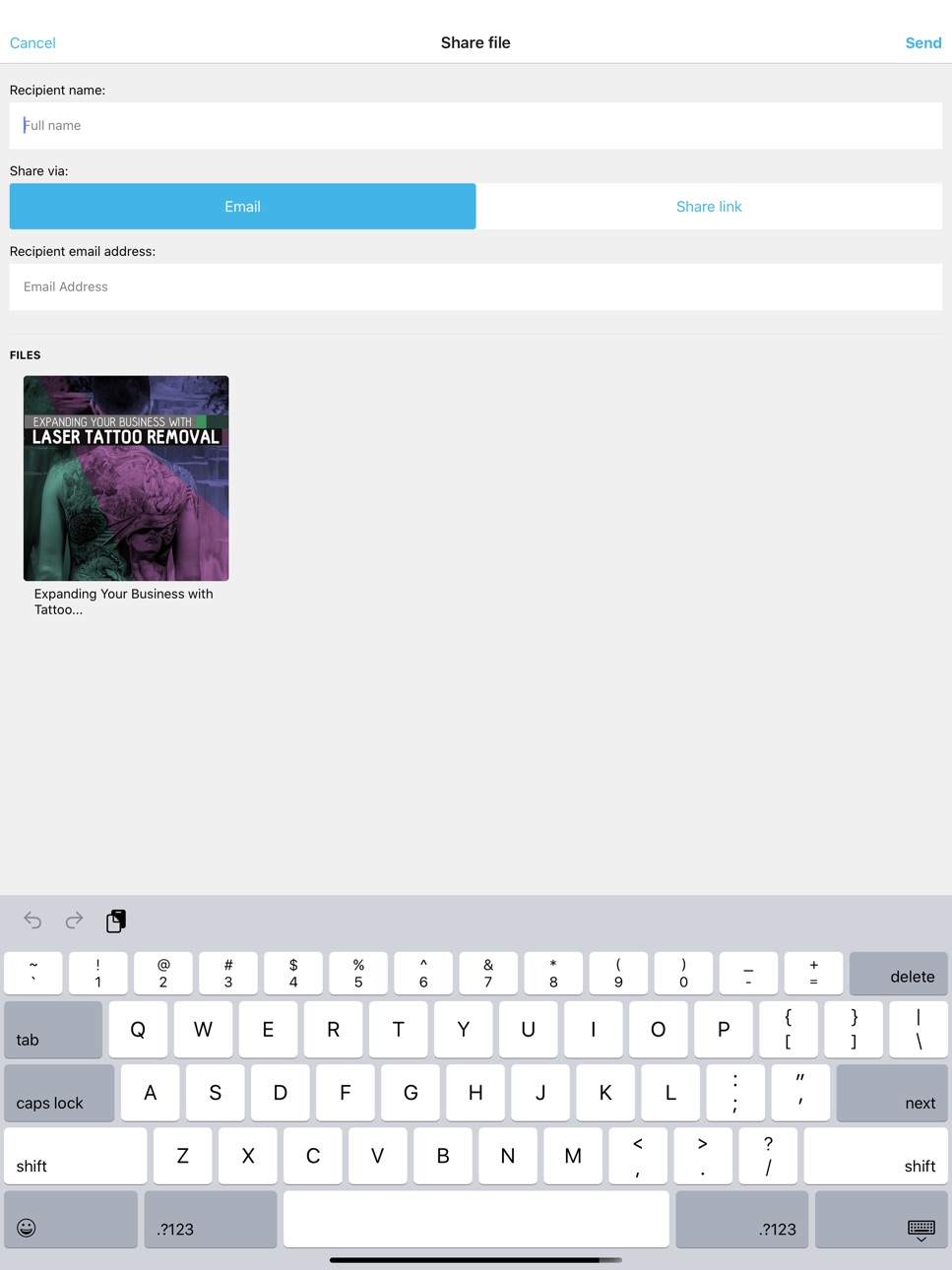 iPad screenshot