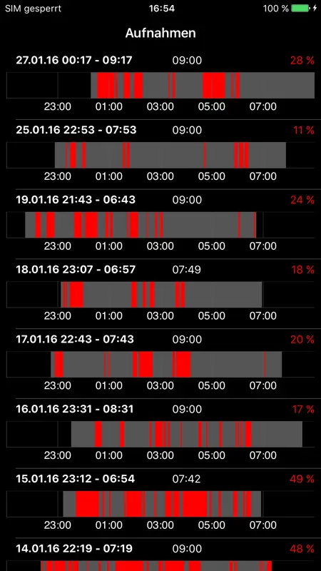 SnoreClock - Schnarchst Du? screenshot 2 of 4