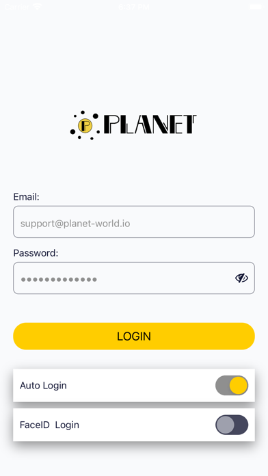 Planet Digital Wallet Screenshot