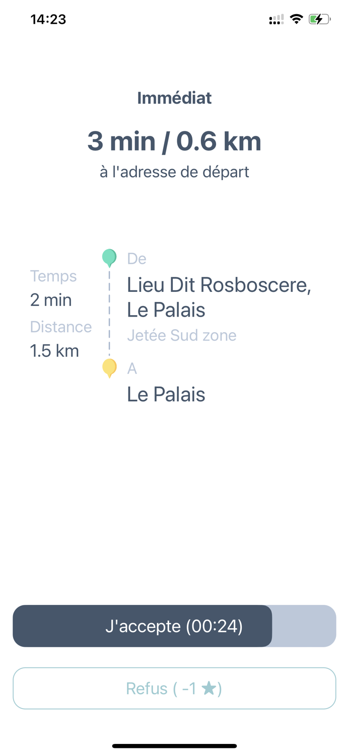 RN7 l’appli chauffeurs de taxi