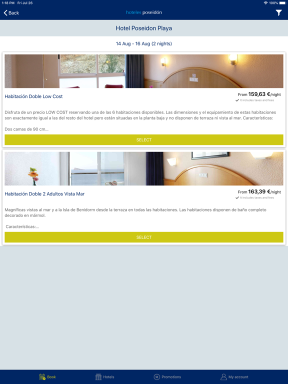 Screenshot #4 pour Hoteles Poseidón