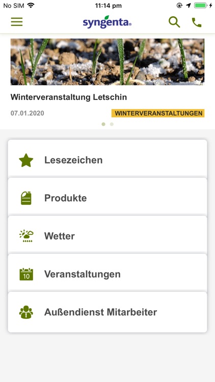 Syngenta Produktinformation