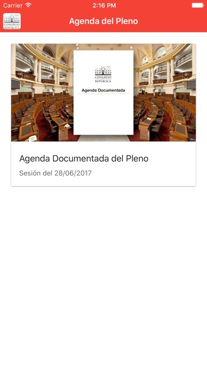 Agenda Documentada del Pleno