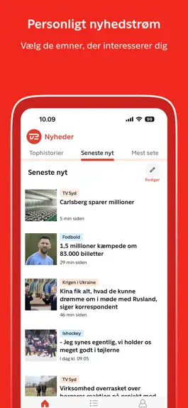 Game screenshot TV 2 Nyheder apk