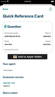 guardian® accounts & policies iphone screenshot 3