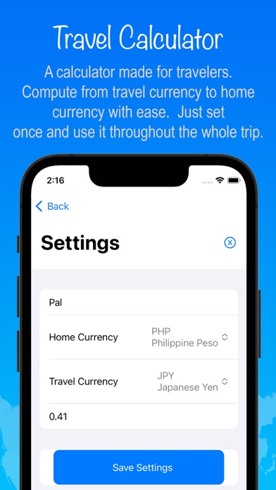 Screenshot #2 pour Travel Calc Easy