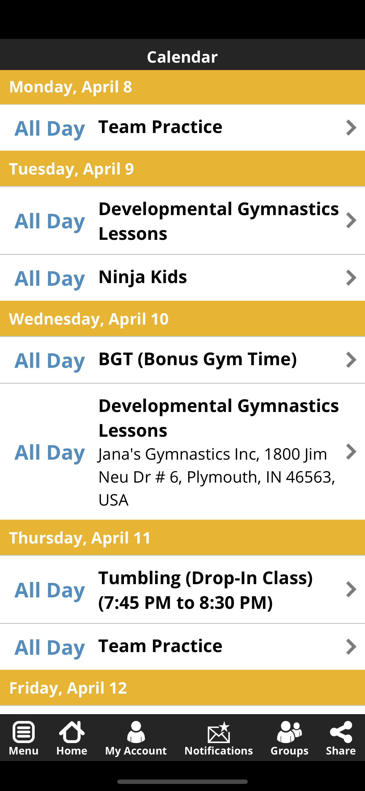 Jana's Gymnastics