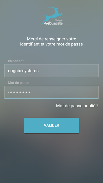 Scan WebGazelle Billetterie Screenshot