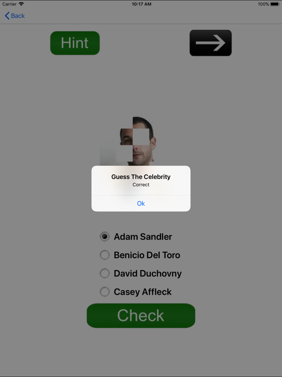 Guess The Celebrity-A Quiz App iPad screenshot