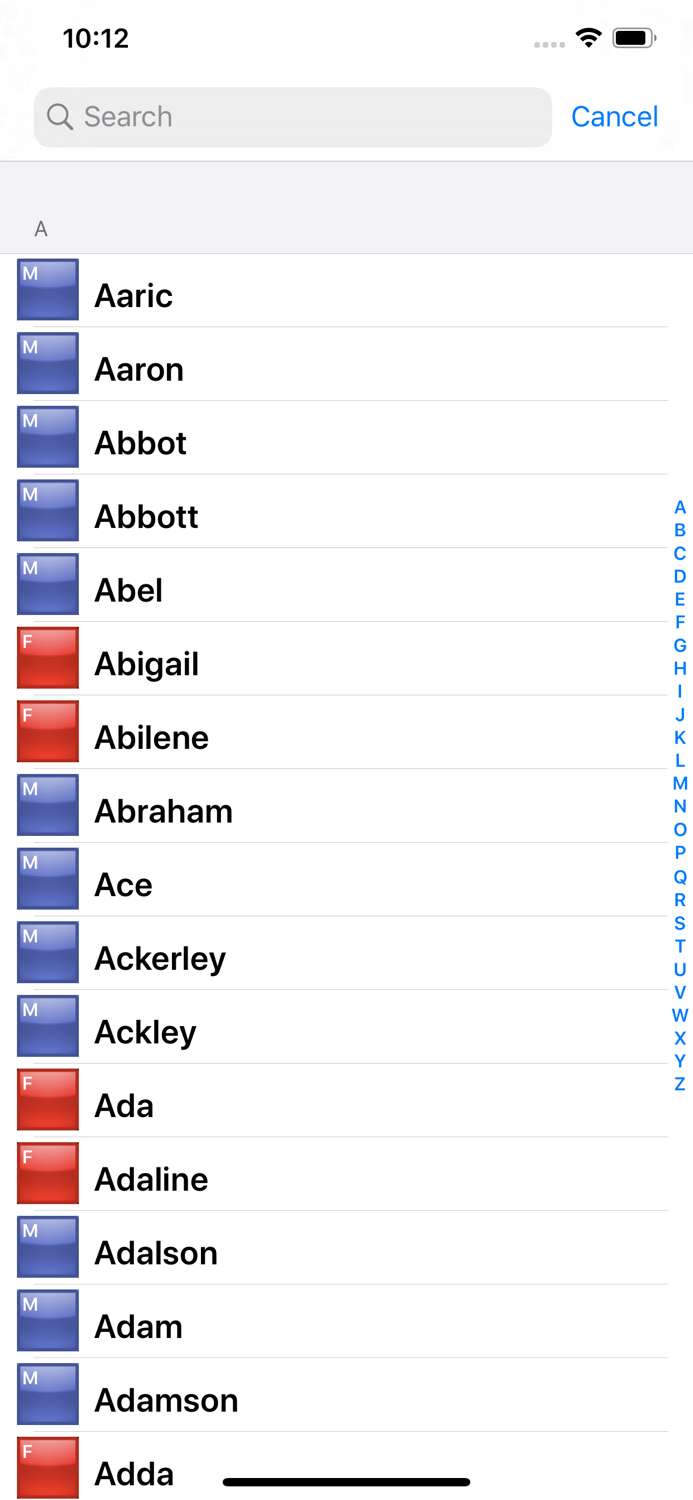 Baby Names - English