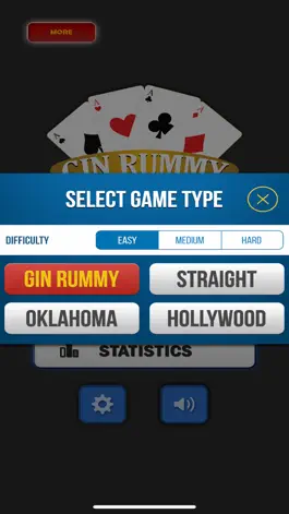 Game screenshot Gin Rummy Card Game Dark apk