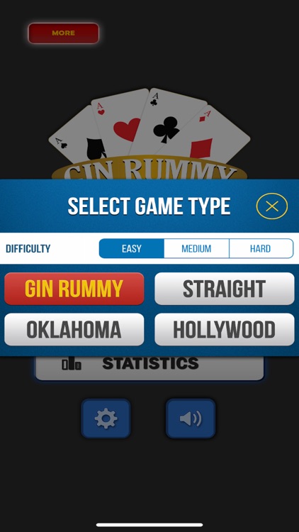 Gin Rummy Card Game Dark