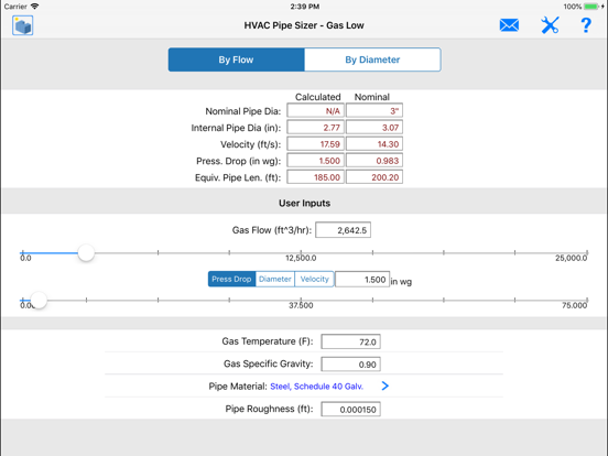Screenshot #6 pour HVAC Pipe Sizer Plus