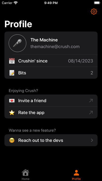 Crush: Stand-up Comedy Writing Screenshot