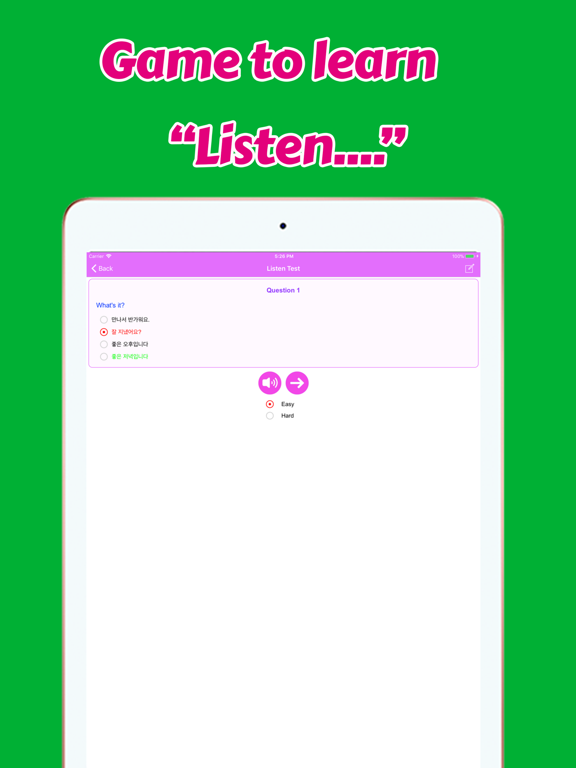 Learn Korean Phrases Annyeong iPad screenshot 5 - Education app
