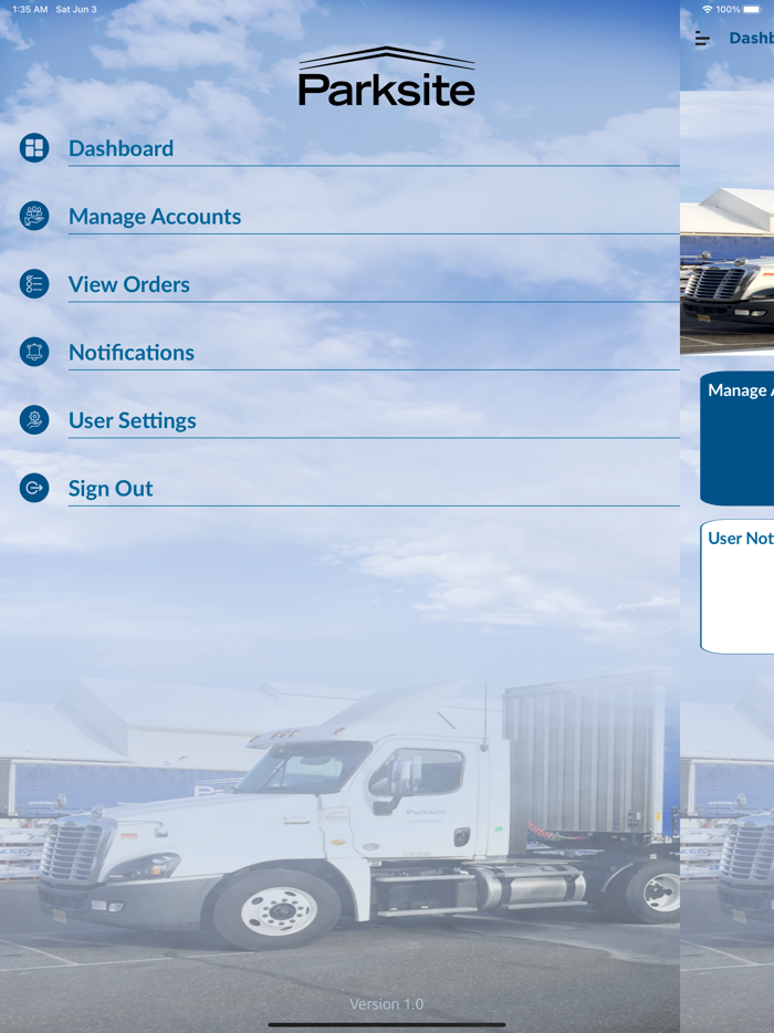 Parksite Delivery Tracker