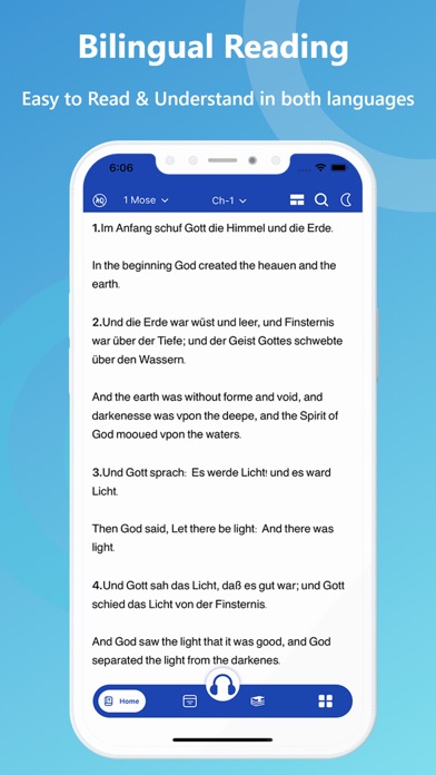 German English Bible. Screenshot