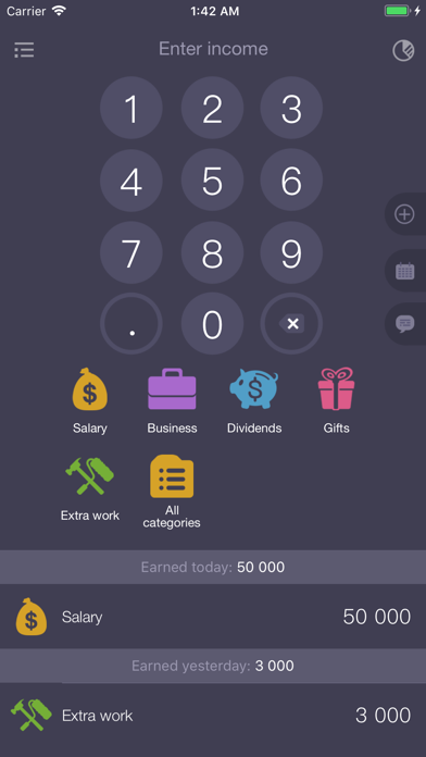 Income OK - income & expenses Screenshot