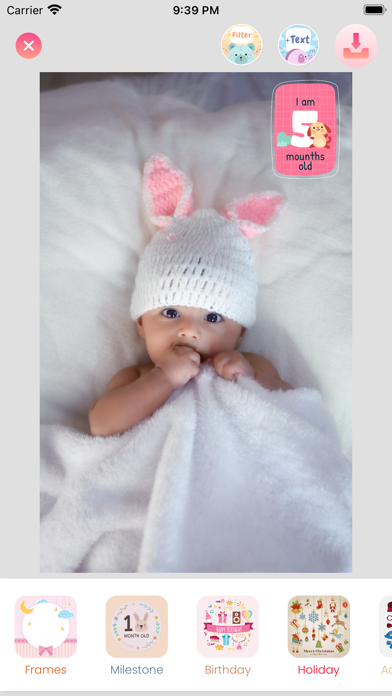 Sweetie - Baby Photo Editor Screenshot