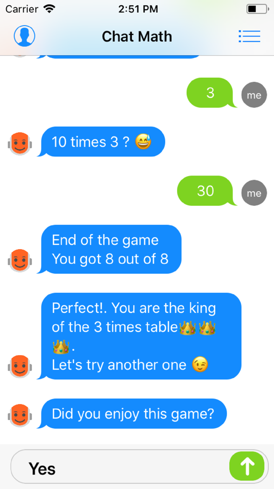 #2. Math Chat - my robot teacher (iOS) 由: Nicolas Lehovetzki