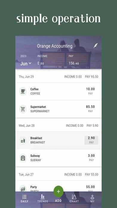 Orange Accounting Screenshot
