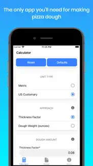 pizza dough calculator basic iphone screenshot 1