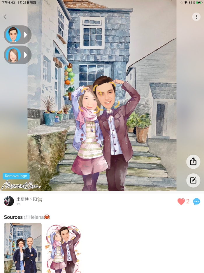 MomentCam Cartoons and Stickers