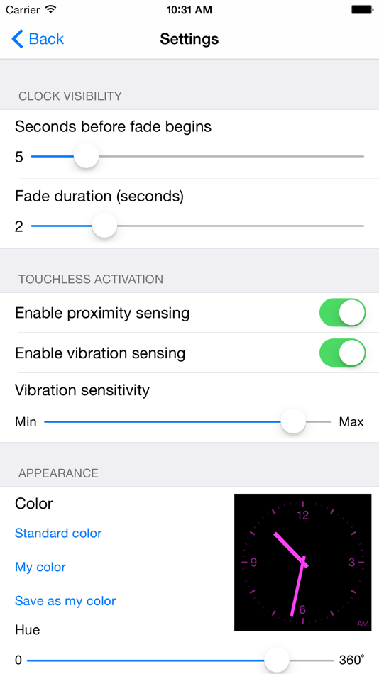#3. Disappearing Bedside Clock (iOS) Podle: Midnight Oil Enterprises LLC