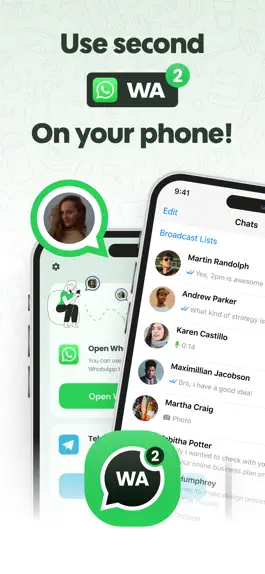 Game screenshot Duo Messenger for WA - 2Chat mod apk